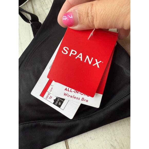 NWT Spanx Women's Very Black Trifecta Wireless Bra Size XS - Picture 6 of 10